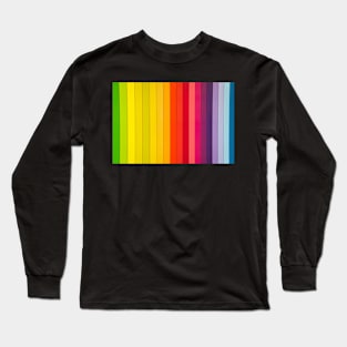 Wood Rainbow Pattern Long Sleeve T-Shirt